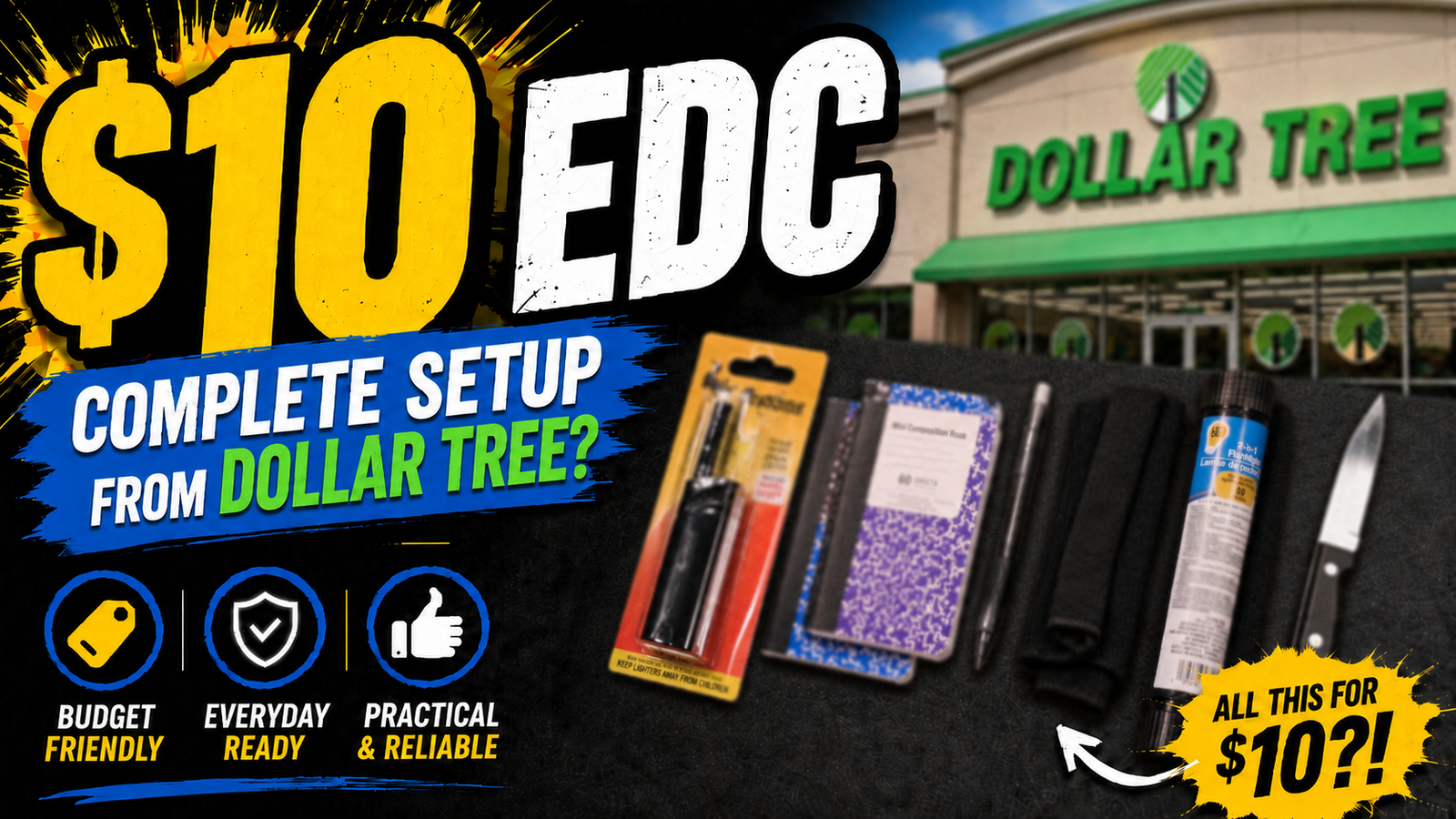 I Built a Full EDC Kit at Dollar Tree for Under $10