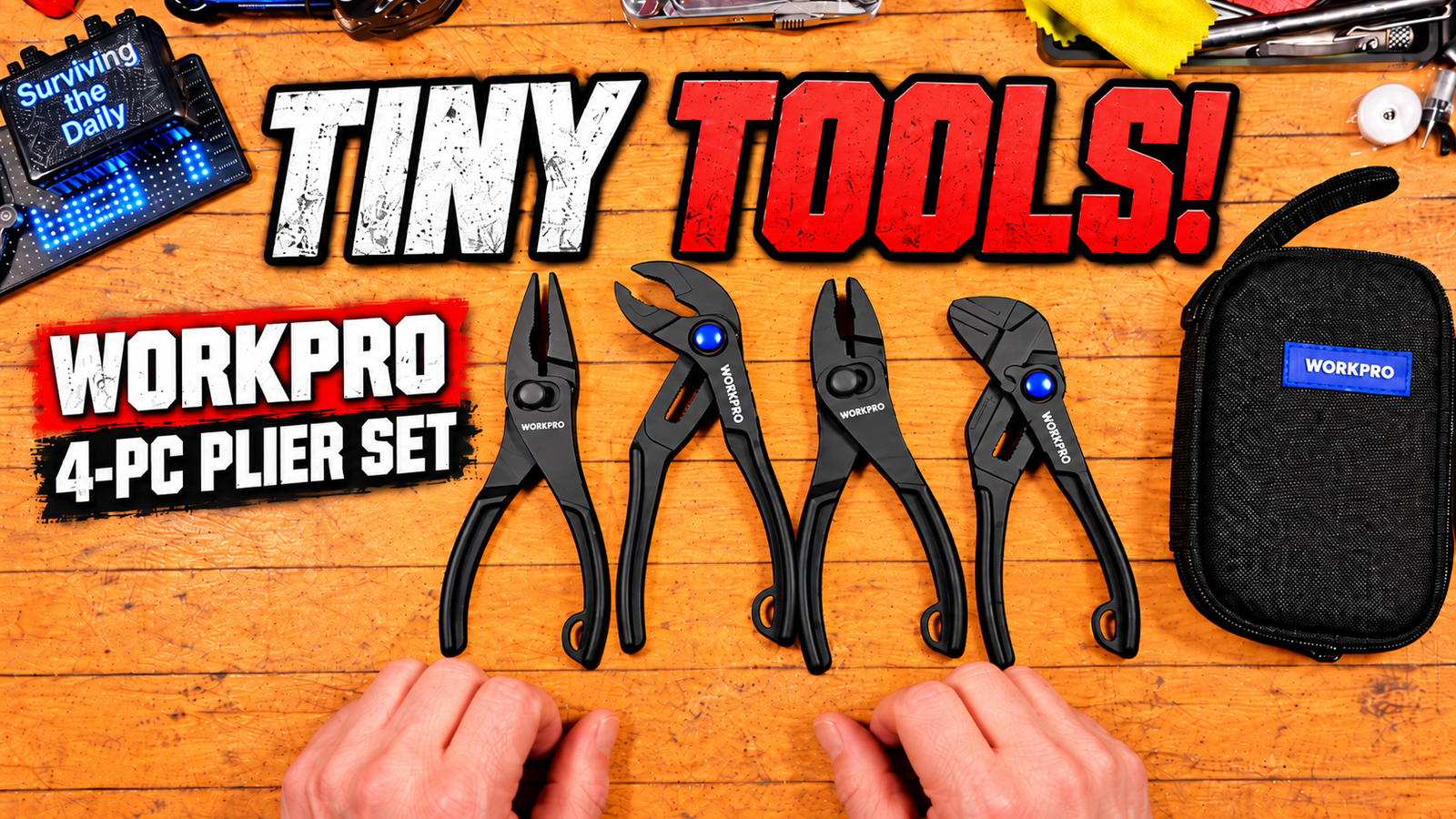 WORKPRO 4-Piece Compact Plier Set Review: Tiny Tools, Big Utility